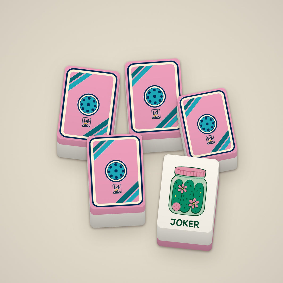 Pickled Pink Standard tiles, pink Baseline back